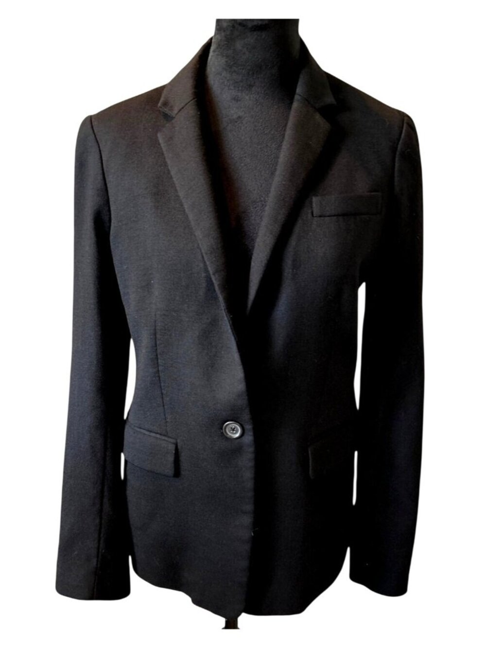 J.Crew Regent Blazer Women's 6 Black Single Button Career Office Jacket Workwear